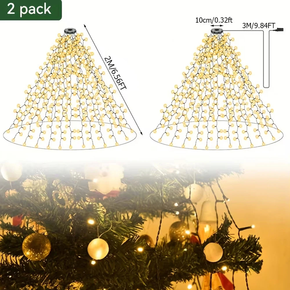 LED kalėdinė girlianda su 8 švietimo režimais