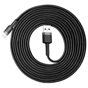 Baseus Cafule USB Lightning Cable 2A 3m (juodas + pilkas)