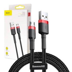 „Baseus Cafule“ mikro USB laidas 2A 3 m (juodas + raudonas)