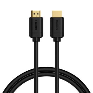 „Baseus“ 2x HDMI 2.0 4K 60 Hz kabelis, 3D, HDR, 18 Gbps, 1 m (juodas)