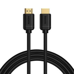 „Baseus“ 2x HDMI 2.0 4K 60 Hz kabelis, 3D, HDR, 18 Gbps, 2 m (juodas)