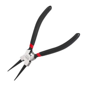 Tiesios vidaus žiedinės replės 7 colių Deli Tools EDL0341 (juoda)