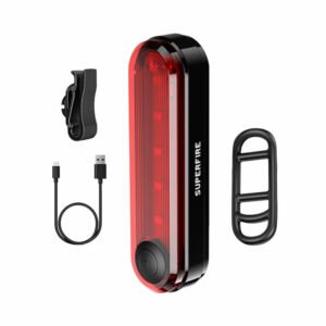 Galinis dviračio žibintas Superfire BTL01, USB, 230 mAh