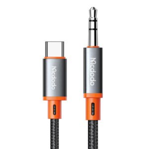 Kabelis Mcdodo CA-900 USB-C iki 3,5 mm AUX mini lizdo, 1,8 m (juodas)