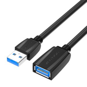 Prailginimo kabelis USB 3.0 kištukinis USB į moterišką USB ventiliaciją VAS-A45-B150 1,5 m (juodas)