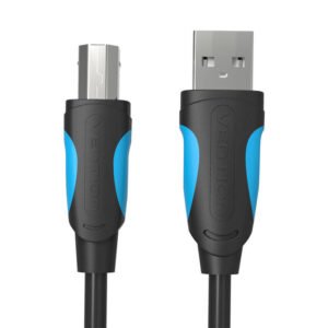 Spausdintuvo kabelis USB 2.0 A į USB-B ventiliacija VAS-A16-B200 2m juodas