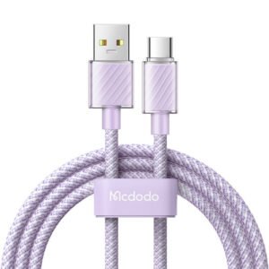 Kabelis iš USB-A į USB-C Mcdodo CA-3655, 100 W, 2 m (violetinė)