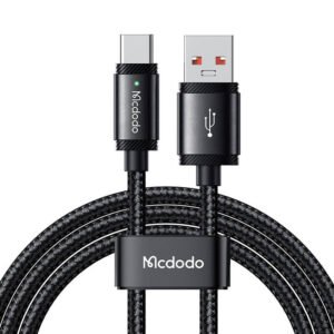 Kabelis iš USB-A į USB-C Mcdodo CA-4730, 120 W, 1,5 m (juodas)