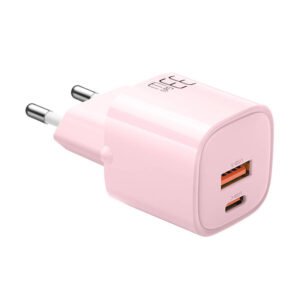 Įkroviklis GaN 33W Mcdodo CH-0155 USB-C, USB-A (rožinė)