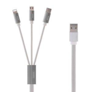 USB laidas 3in1 Remax Kerolla, 1m (baltas)