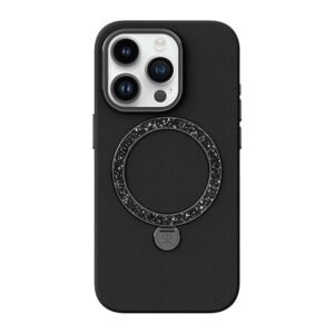 „Joyroom PN-15L4 Case Dancing Circle“, skirtas „iPhone 15 Pro Max“ (juodas)