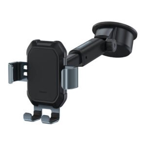 Gravity car mount for Baseus Tank phone with suction cup (black)