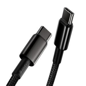 Baseus Tungsten Gold Cable Type-C to Type-C 100W 1m (black)