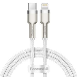 USB-C cable for Lightning Baseus Cafule, PD, 20W, 1m (white)