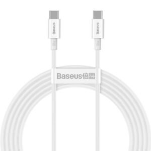 Baseus Superior Series Cable USB-C to USB-C, 100W, 2m (white)