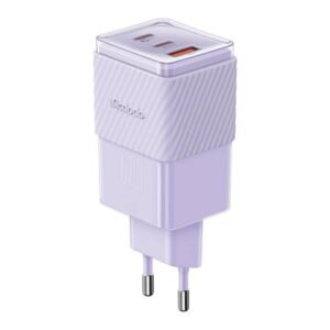 GaN 67W mains charger Mcdodo CH-1502 2x USB-C, USB-A (purple)