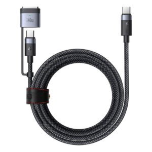 2-in-1 USB-C to USB-C + Magsafe 3 cable Mcdodo CA-0140, 2m (black)