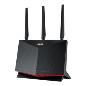 ASUS AX5700 RT-AX86U PRO belaidis maršruto parinktuvas Gigabit Ethernet Dviejų juostų (2,4 GHz / 5 GHz) 4G juoda, raudona