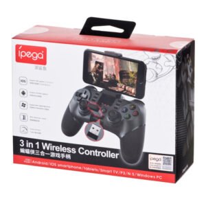 IPEGA 9076 Black Bluetooth Gamepad Skaitmeninis Android, asmeninis kompiuteris, planšetinis kompiuteris, iOS