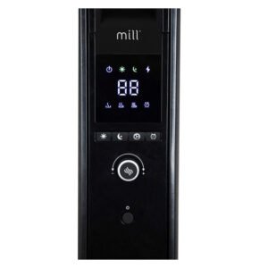 Mill AB- H1000DN BLACK elektrinis patalpų šildytuvas Radiatorius Vidinis juodas 1000 W