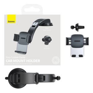 Car holder Baseus Easy Control Clamp for grille / dashboard (black)