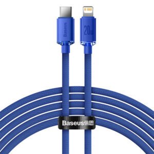 Baseus Crystal Shine cable USB-C to Lightning, 20W, PD, 2m (blue)