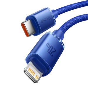 Baseus Crystal Shine cable USB-C to Lightning, 20W, PD, 2m (blue)