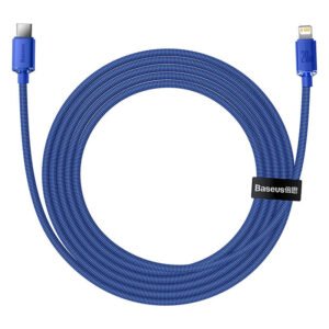 Baseus Crystal Shine cable USB-C to Lightning, 20W, PD, 2m (blue)