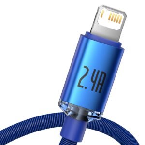 Baseus Crystal Shine cable USB to Lightning, 2.4A, 1.2m (blue)