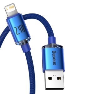 Baseus Crystal Shine cable USB to Lightning, 2.4A, 1.2m (blue)