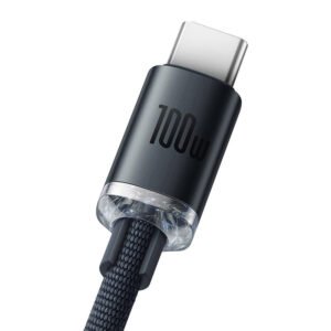 Baseus Crystal Shine cable USB to USB-C, 100W, 2m (black)