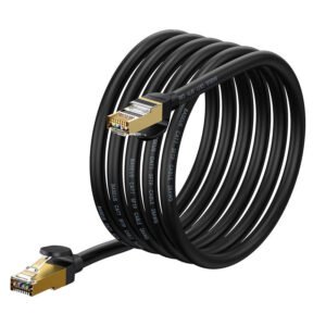 Baseus Ethernet RJ45, 10Gbps, 3m network cable (black)