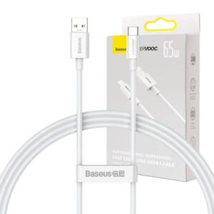 Baseus Superior Series Cable USB to USB-C, 65W, PD, 1m (white)