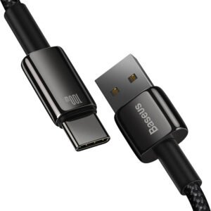 Baseus Tungsten Gold Cable USB to USB-C, 100W, 1m (black)