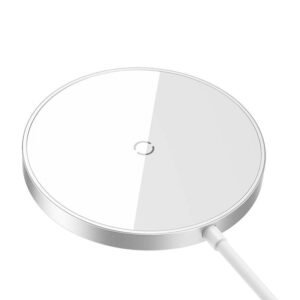 Magnetic Wireless Charger Baseus Simple Mini3 15W (Silver)