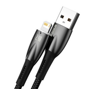 USB cable for Lightning Baseus Glimmer Series, 2.4A, 2m (Black)