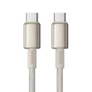 Cable USB-C do USB-C Baseus Tungsten Gold, 100W, 1m (złoty)