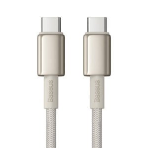 Cable USB-C do USB-C Baseus Tungsten Gold, 100W, 2m (złoty)