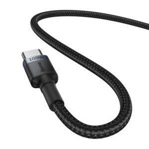 Cable Baseus Cafule USB-C to USB-C 100W,2m, 2psc (Red Black, Grey Black)